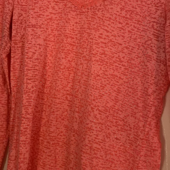BKE fitted pink burnout tee shirt size Large - Picture 3 of 5